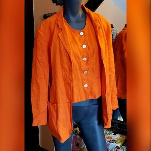 Vintage 2 piece blazer and vest